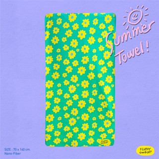 BLOOMING FLOWER SUMMER TOWEL