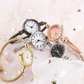 [Maii] Geneva Twisted Strap Femme Style Jewelry Bangle Watch Jewelry Relo W0003