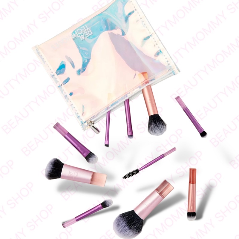 แท้ชัวร์!REAL TECHNIQUES Travel Fantasy Mini/ The Wanderer Makeup Brush Kit Set Limited Edition! พร้อมกระเป๋าใส่แปรง - รูปที่ 4