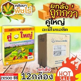 🌽 💥💥 สินค้ายกลัง 💥💥 คู่ใหญ่ (อะมิโนแอซิด) 1ลัง500ซีซี*12กล่อง ขยายลูก ดอก เพิ่มน้ำหนัก