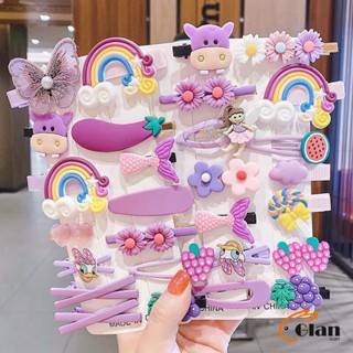 Glanxuan กิ๊ฟน่ารัก กิ๊ฟสไตล์เกาหลี กิ๊ฟเซ็ท14 ชิ้น  กิ๊บสีลูกกวาด Childrens hairpin