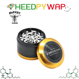 ที่บด Haze Emporium เครื่องบดสมุนไพร V.1/ V.4 63mm. Haze Emporium Grinder สี ดำ/ ดำ-ทอง/เงิน