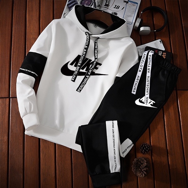 พร้อมส่ง เสื้อกันหนาว มีฮู้ดดี้ กางเกงขายาว ลาย One Piece Joggers & Sweatpants Blacktipe Hodie Reglan สําหรับผู้ชาย