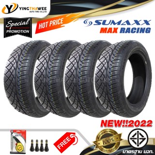 SUMAXX ยางรถยนต์ 245/45R18 รุ่น MAX RACLNG  4 เส้น (ปี2022) แถมจุ๊บลมยาง 4 ตัว + เกจหน้าปัทม์เหลือง 1ตัว (ขอบ18)