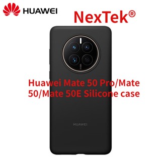 แท้100% Huawei Mate 50 Pro Silicone Case Mate50 /Mate50E Liquid Silicone Protective Cover หัวเว่ย Mate 50 Pro ซิลิโคนกรณี Mate50 / Mate50E ซิลิโคนเหลวป้องกันฝาครอบไมโครไฟเบอร์ภายในหัวเว่ย Mate50 Mate50 Mate50Pro กรณี