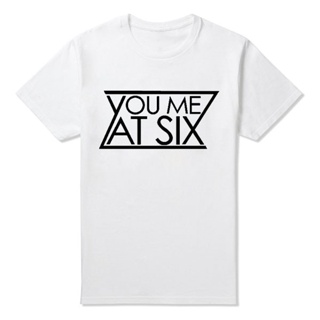 ขายดี!เสื้อยืดผ้าฝ้าย พิมพ์ลายวงร็อควงดนตรี YOU ME AT SIX สไตล์ยุโรป สําหรับผู้ชาย ไซซ์ และสี YNR CUT2S-5XL