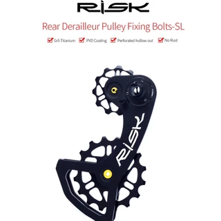 น็อตไทเทเนียม Risk ลูกรอกตีนผี ขนาด M5×14.2 (สินค้าส่งจากร้านในไทย)