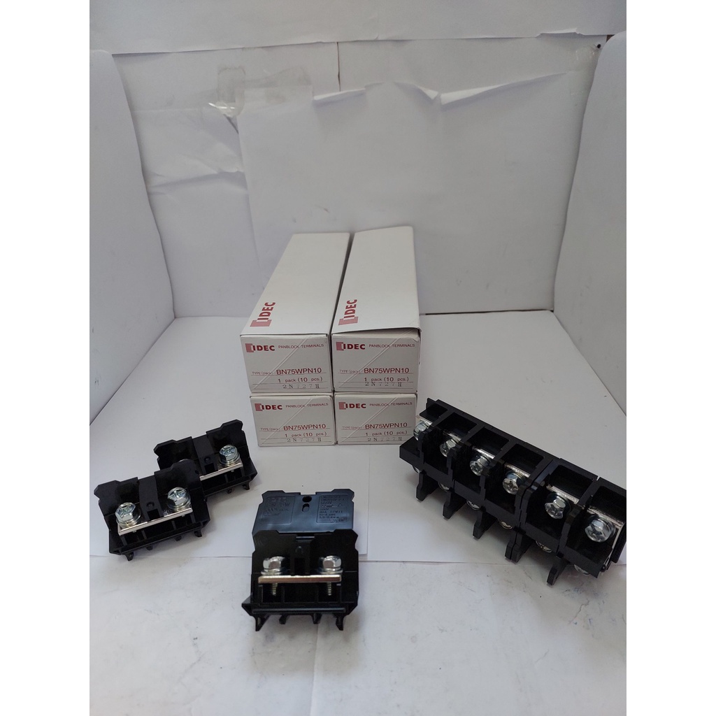 "IDEC" TERMINAL BLOCK BN75W (20PCS/BOX) : ใช้กับสายไฟ 1.5-25 Sqmm.  ***ราคาต่อ1ชิ้น*** //