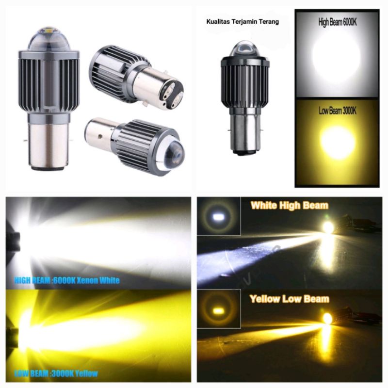 Suzuki Thunder / Vario 110 / Vario 125 Bulb / Beat fi esp Bulb / Vespa Headlamp S2 H-6 BA20D Large 2