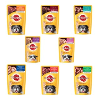 Pedigree Dog Pouch อาหารเปียกสุนัข ขนาด 130g. (ยกโหล 12 ซอง)