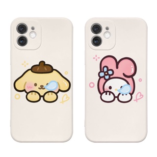 Pom Pom Purin เคสไอโฟน iPhone 8พลัส Xr Xs X max 13 pro max เคสมือถือ 12 14 7 8 เคส 11 pro 8plus cover นิ่ม 7plus TPU