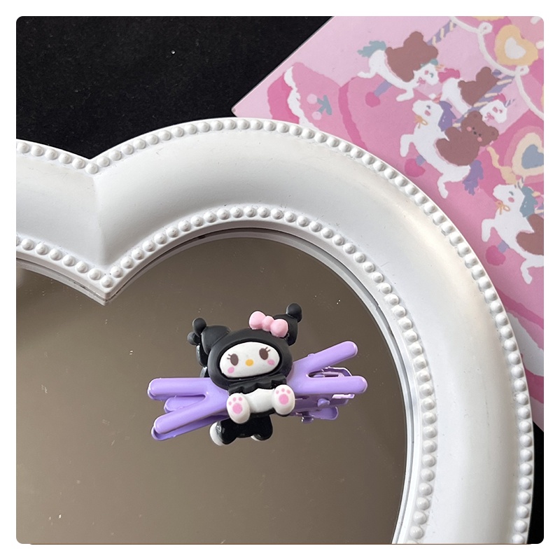 SANRIO  2024 ลายการ์ตูนสุนัข Cinnamoroll Kuromi กิ๊บติดผม น่ารักเครื่องประดับติดผม สําหรับเด็กผู้หญิง กิ๊บติดผมหน้าม้า 【XINYIA】