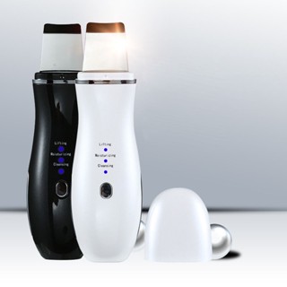 USB Rechargeable Ultrasonic Face Cleaning Skin Scrubber Cleanser Face Lifting Exfoliating Blackhead Acne Removal Beauty