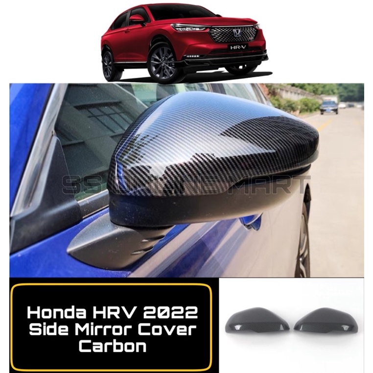 ฝาครอบกระจกมองข้าง คาร์บอนไฟเบอร์ อุปกรณ์เสริม สําหรับ Honda HRV 2022 M4 HRV