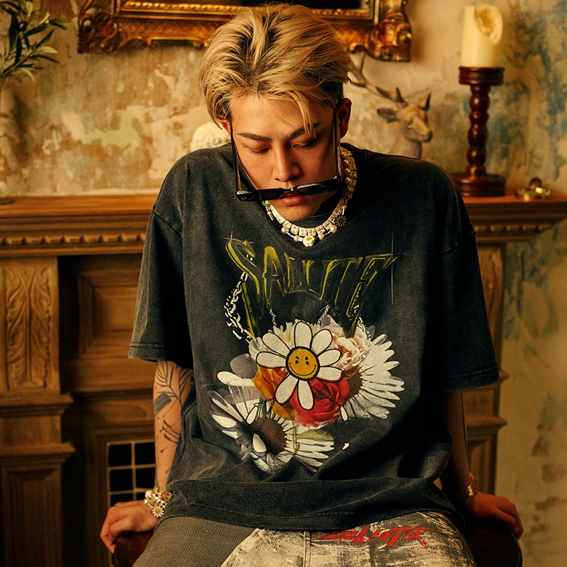 พร้อมส่ง เสื้อยืด Salute SS20 Flower Anarchy ของแท้