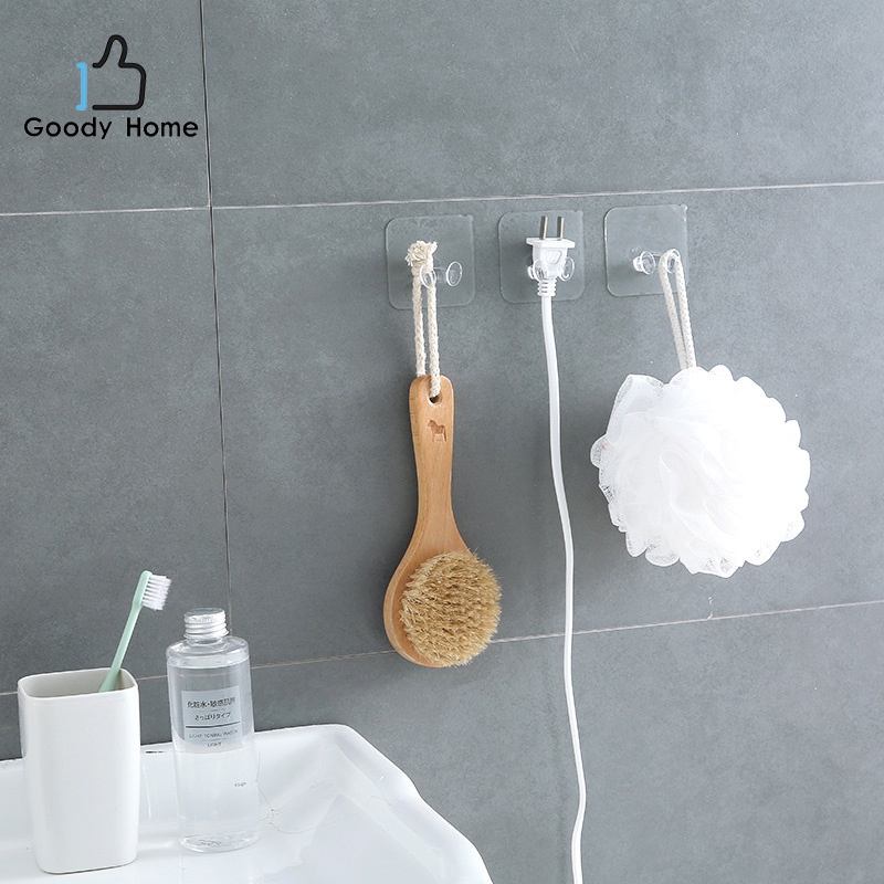 Goody Home แขวนปลั๊กไฟ ไม่ต้องเจาะผนัง 1 ชิ้น, 5 ชิ้น/แพ็ค