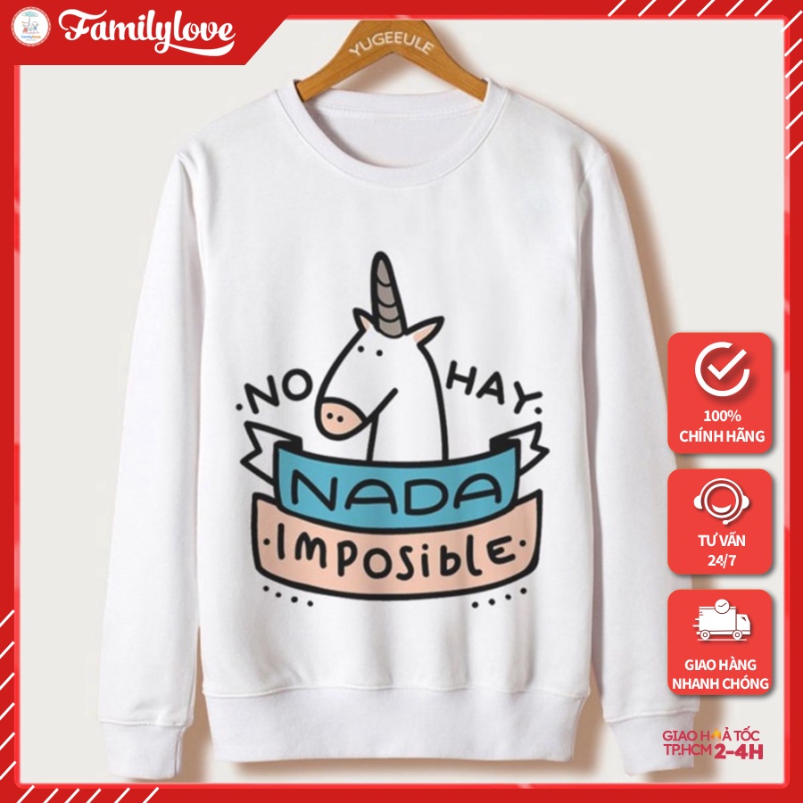 NADA IMPOSIBLE Autumn Winter Womens Fashion Sweater - Familylove Fashion Brand Standard Products