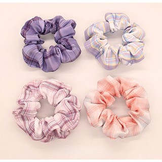 ส่งแบบสุ่ม เกาหลี Poplar JK รูปแบบ ยางรัดผม Scrunchies ย้อนยุค นุ่ม ที่คาดผม แฟชั่น เครื่องประดับ