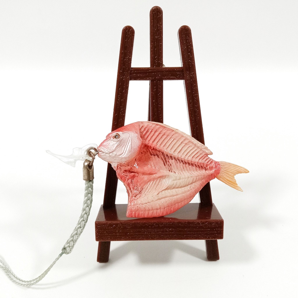 🇯🇵 Kaiyodo Museum Capsule Q Red Seabream Fish Strap Figure พวงกุญแจ โมเดล ฟิกเกอร์ ปลา ของแท้ญี่ปุ่น