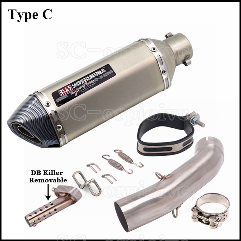 Yoshimura Exhaust Modified Muffler Escape moto Mid Link Pipe slipon