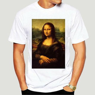 เสื้อคู่รัก โมนา ลิซ่า (La Gioconda) เสื้อยืดผู้ชาย ขนาด XS-5XL 5573X