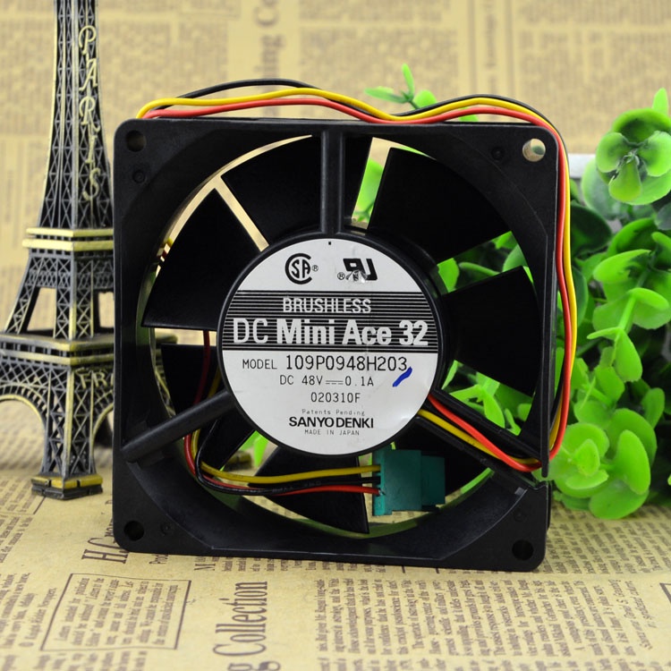 YTH SANACE92 109P0948H203 48V 0.1A 9CM 9032 พัดลม