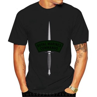 เสื้อยืดสีขาว เสื้อยืดใหม่ Unisex ตลกท็อปส์ซูทีสีทึบรอยัลนาวิกโยธินคอมมานโดอังกฤษทีเสื้อผ้าฝ้ายผู้ชายเสื้อยืดคลาสสิก