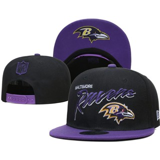 หมวกแก๊ป ผ้าฝ้าย ปรับได้ ลาย NFL Snapback Caps Las Vegas Raiders Atlanta Falcons Arizona Cardinals Cincinnati Bengals New Orleans Saints Pittsburgh Steelers Baltimore Ravens สําหรับผู้ชาย ผู้หญิง