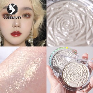 Cosbeauty พาเลทไฮไลท์ เนื้อชิมเมอร์ กลิตเตอร์ 6 สี สําหรับแต่งหน้า