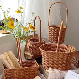 ตะกร้าผ้าทอมือ อเนกประสงค์ ฉลุลาย แบบสร้างสรรค์ สําหรับใส่ขอ…