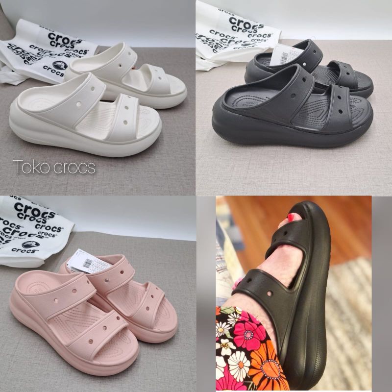 รองเท้าแตะ Crocs Crush Slide / รองเท้าแตะ Crocs Crush