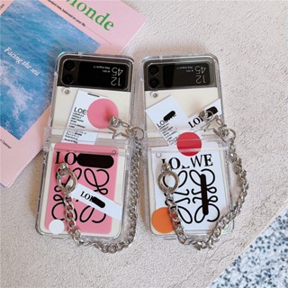 เคสโทรศัพท์มือถือ กันกระแทก ปิดด้านหลัง ลายฉลาก สําหรับ Samsung Galaxy Z Flip 4 Z Flip 3 5G