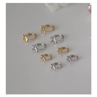 น่ารัก Star Hoop Earings สําหรับผู้หญิง Earings สําหรับเด็ก Hikaw ต่างหูเจาะชุด Hypoallergenic Fiercing ต่างหูชุดเครื่องประดับ