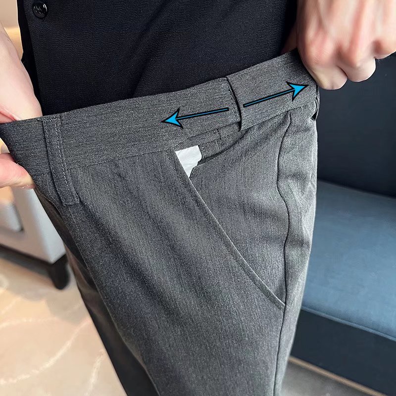 ผ้านำเข้ากางเกงสแลค เอวยืดได้ พิเศษ banding ที่เอวยืดได้ ทำมาเพื่อ  เอวยืดได้ แต่ไม่เห็นยางยืด‼️ 4สี - รูปที่ 2