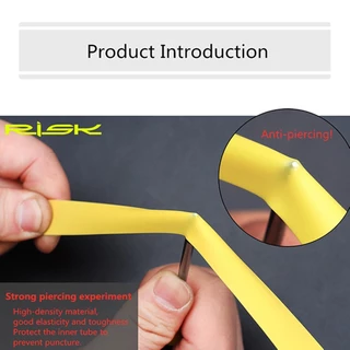 RISK เทปรองขอบล้อจักรยาน แถบใส่ขอบล้อกันยางในรั่ว Liner Tube Protector PVC Rim Tape สำหรับ700C 26 27.5 29นิ้ว แพค 2 ชิ้น