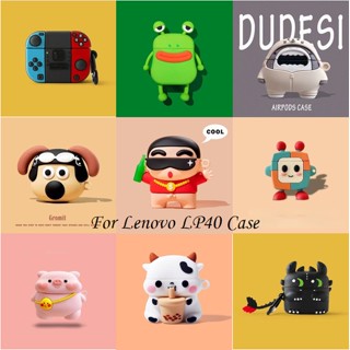 พร้อมส่ง! เคสหูฟัง แบบนิ่ม ลายการ์ตูนหมีคุกกี้ และเกมคอนโซล สําหรับ Lenovo LP40