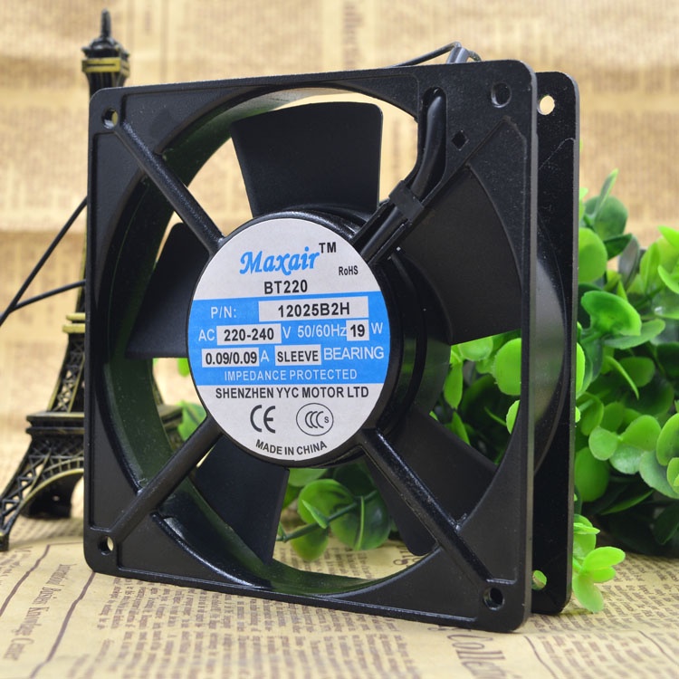 YY BT220 PN 12025B2H 220~240V 19W 12025 BALL COOLING FAN