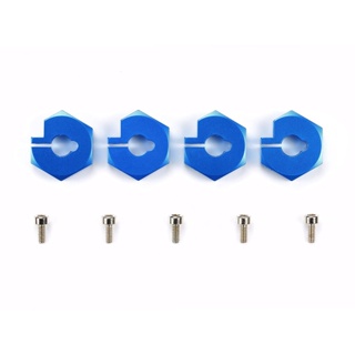 TAMIYA 42352 Clamp Type Aluminum Wheel Hubs (Narrow Tread, 4pcs.) ชุดแต่งรถบังคับทามิย่าแท้ rc