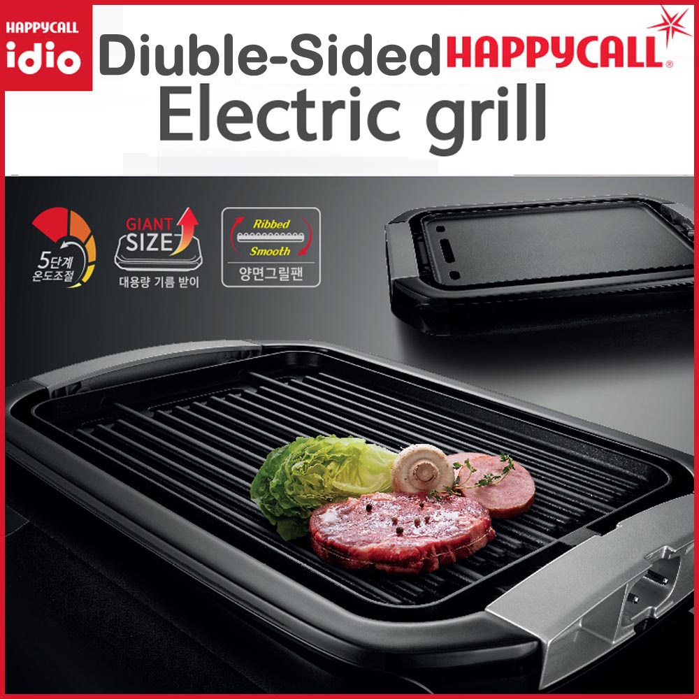 Happycall HCEG1000B DoubleSided Electric Grill Pan Made in Korea