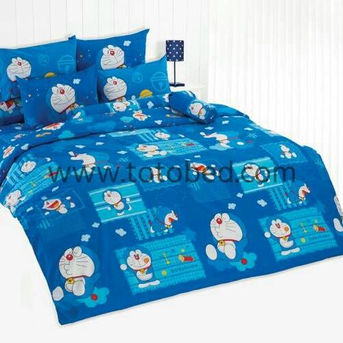 ชุดเครื่องนอนโตโต้ลายโดเรม่อนDM89TOTOของแท้ขนาด3.5,5,6ฟุต(Doraemon)