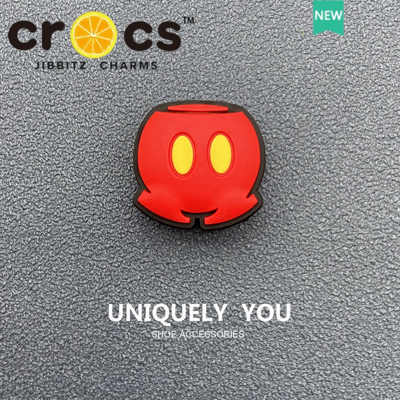 JIBBITZ cross charms ตัวติดรองเท้า มิกกี้6ชิ้น ตัวติดรองเท้า cross