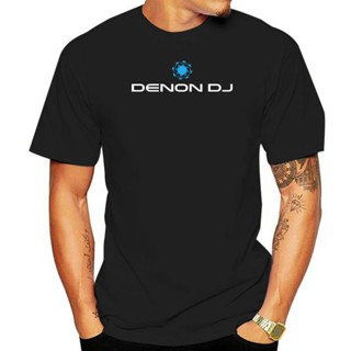 เสื้อยืดวินเทจ DENON-camiseta negra de algodón para hombre, ropa informal de verano, tallas s-3xl, DJ 4