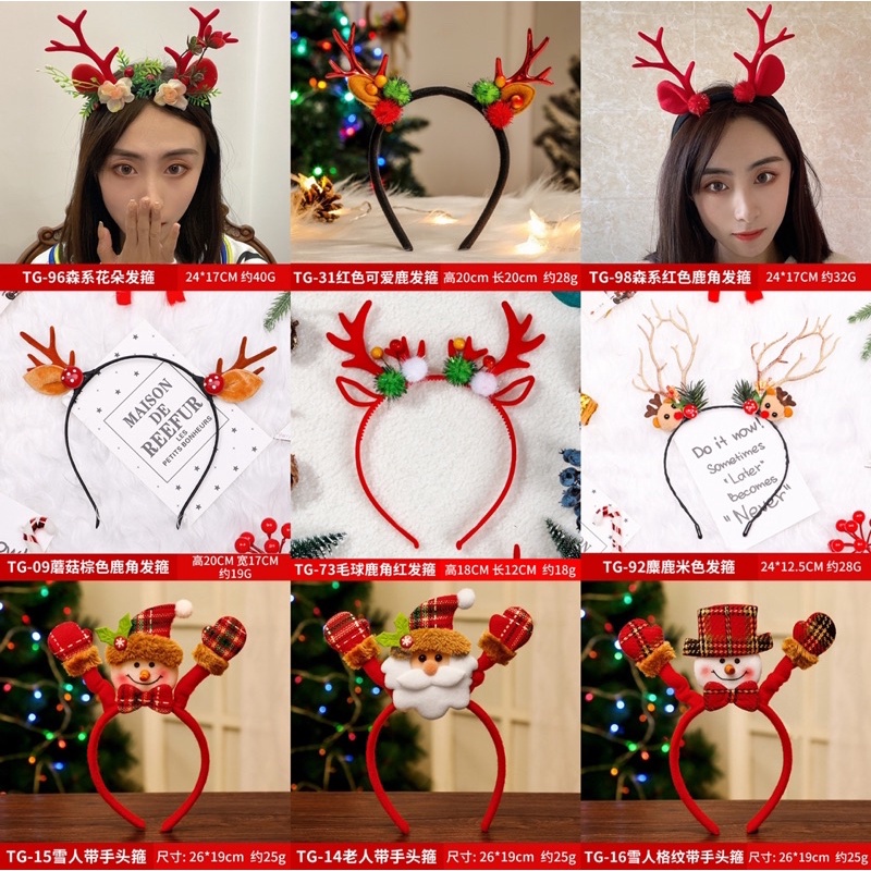 ที่คาดผมคริสมาสต์ ที่คาดผมแซนตี้  F25/F18 Rพร้อมส่งจากไทยGood night888