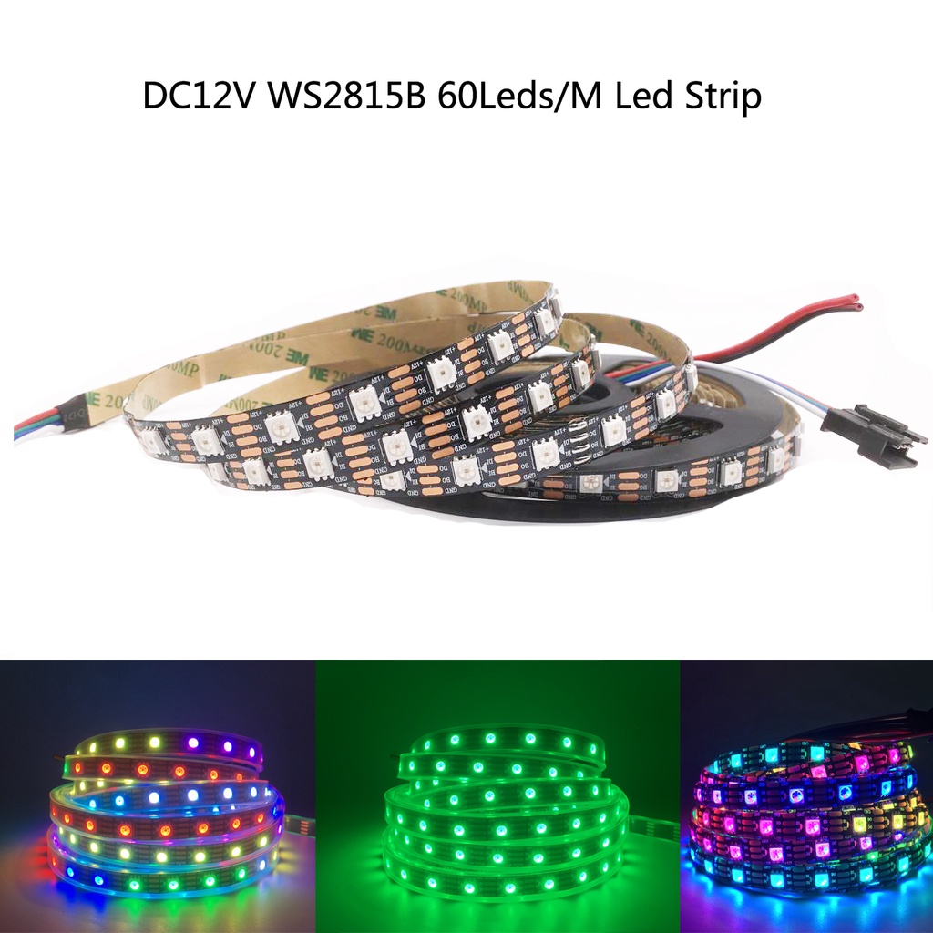 Xnbada 1-5M DC12V 60Leds/M WS2815 RGB LED พิกเซล LED Strip Light