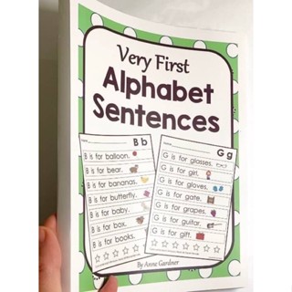 📚Very First Alphabet Sentences📚