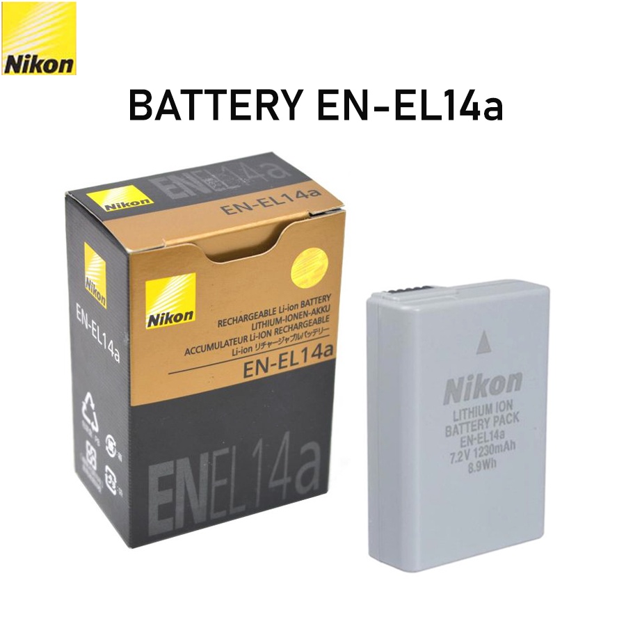 Nikon Rechargeable Li-on Battery EN-EL14a (ของแท้)(รับประกัน 1 ปี)