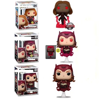 Funko POP! ผ้าพันคอแม่มด Doctor Strange 2 Wanda Maximoff  #855 #823 #1007  ใหม่ ของเล่นแอคชั่น พร้อมตัวป้องกัน