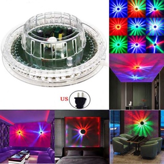 โคมไฟโปรเจคเตอร์ Led 48 ดวง RGB รูปดอกทานตะวัน DJ ขนาดเล็ก สําหรับติดตกแต่งผนังบ้าน เวที ปาร์ตี้