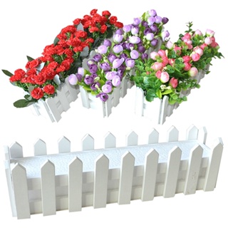 【AG】Wooden Flower Pot Fence Plant Basket Container Planter Home Garden Wedding Decor