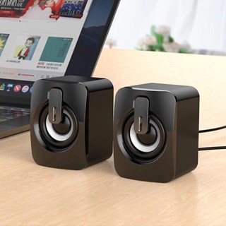 ลำโพงคอมพิวเตอร์ตัวเล็กๆเสียงเบสหนักๆspeaker computerรุ่นA2/X2 สีดำ